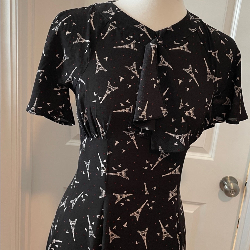 Unique Vintage Paris Eiffel Tower Retro Style Dress